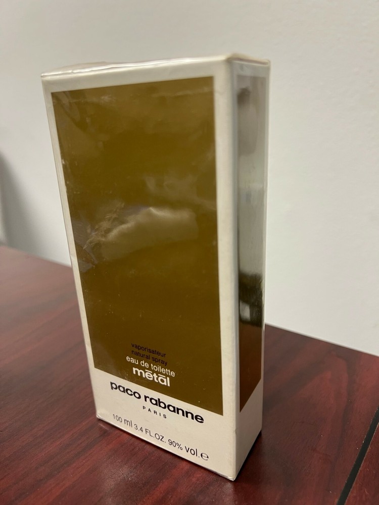 *ORIGINAL* METAL PACO RABANNE 3.4 oz / 100 ML Eau De Toilette Spray Sealed Box