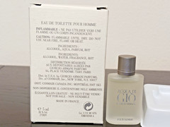 VINTAGE ARMANI ACQUA DI GIO MINI EDT POUR HOMME 0.17oz/5ml NEW WITH BOX