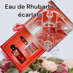 Hermes Eau de RHUBARBE ECARLATE 3 Pc Set EDC 3.3 oz ,0.25 oz Travel, 1.7 oz Soap