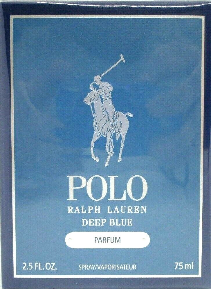 RALPH LAUREN POLO DEEP BLUE PARFUM SPRAY FOR MEN 2.5 Oz / 75 ml BRAND NEW ITEM!