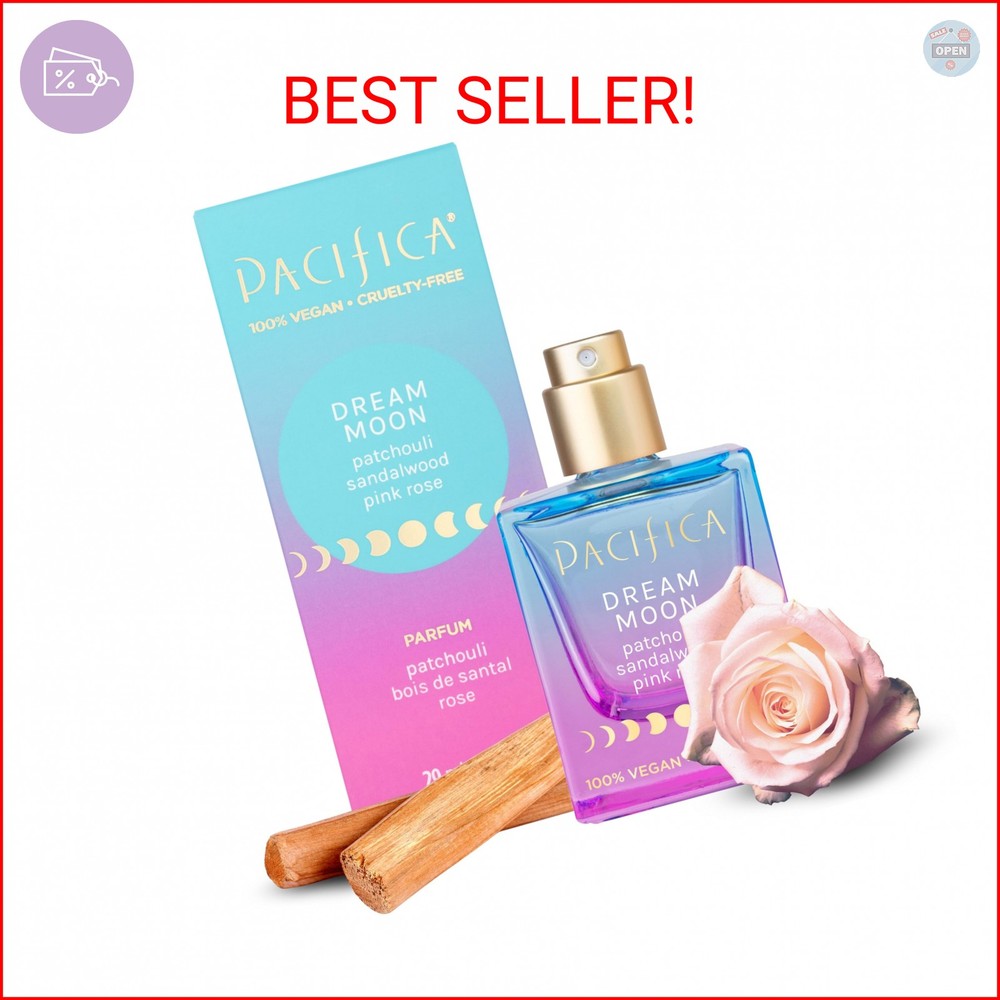 Pacifica Dream Moon Womens Spray Perfume 1 fl oz – Long-Lasting Floral Woody Fra