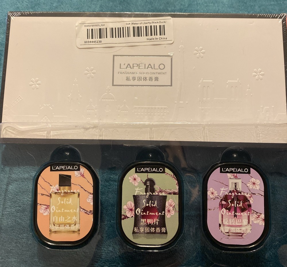 Lapeialo Solid Fragrance Ointment 3 Fabulous Scents Perfect Stocking Stuffers!