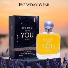 Bolder With You for Men Eau De Parfum Aromatic & 3.4 Fl Oz (Pack of 1)