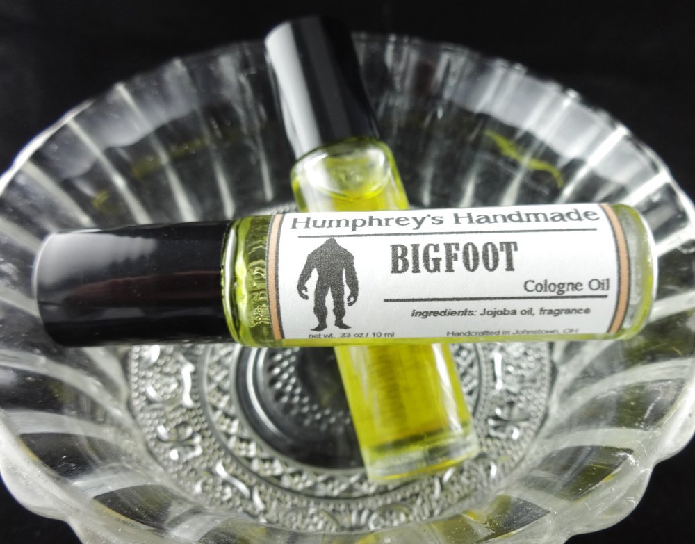 BIGFOOT Men’s Cologne Oil, Sandalwood Oakmoss Roll On Jojoba, Fragrance New