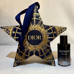 Dior Sauvage Eau de Parfum EDP MINI Splash Dab Star Ornament Box (Holiday 2024)