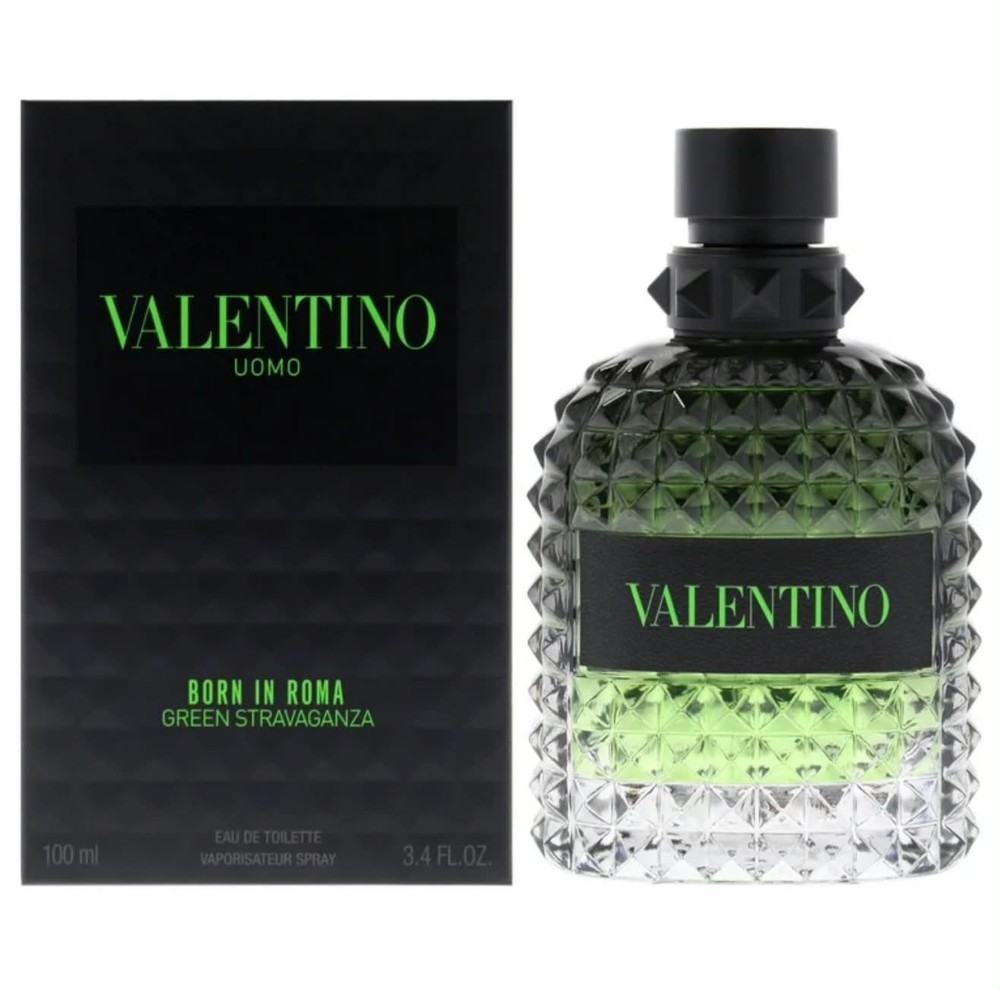 Valentino Uomo Born In Roma Green Stravaganza EDT Spray 3.4 fl oz