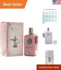 Dirham Wardi EDP 3.4oz | Long-Lasting Floral Woody Aroma for Everyday Elegance