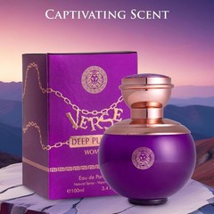 Verse Deep Purple for Women EDP 3.4 fl Oz Top Notes of Pear, Bitter Orange & …