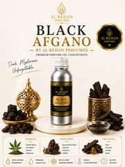 Al Rehan Perfumes Black Afgano Attar Perfume Oil Best Long Lasting Unisex Scent