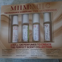 Miim Miic THE GOURMANDS Fragrance Wardrobe 31, 32, 49 & 79 4x 10ml Rollerballs