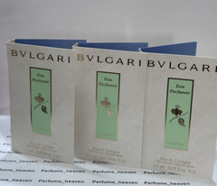 3x Bvlgari Eau Parfumee Au The Vert Cologne EDC sample Spray 1.5ml/.05oz