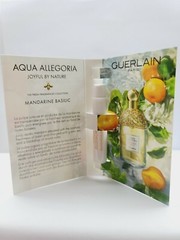 GuerLain Paris Aqua Allegoria Mandarine Basilic EDT Sample 1ml / 0.03 floz