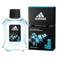 Adidas Ice Dive Men Eau De Toilette Spray 3.4 Fl Oz Daily Wear Fragrance