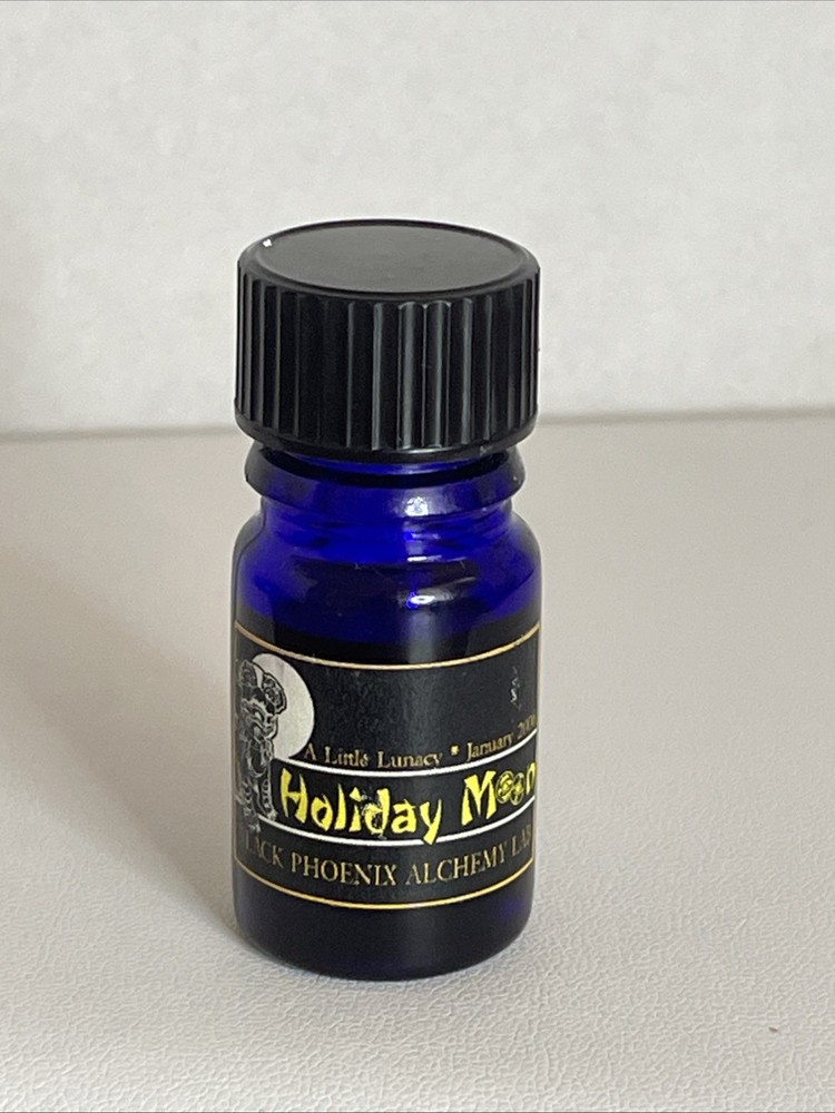 Vintage BPAL Black Phoenix Alchemy Lab Holiday Moon Scent Oil 2006 Blue Bottle