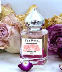 TEA ROSE “A” Perfume Oil, Alcohol-Free, Cruelty-Free, Light & Airy Rose Aroma