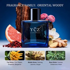 Charm Unfolds Marine Eau De Parfum for Men, Long Lasting Cologne with Fresh M…