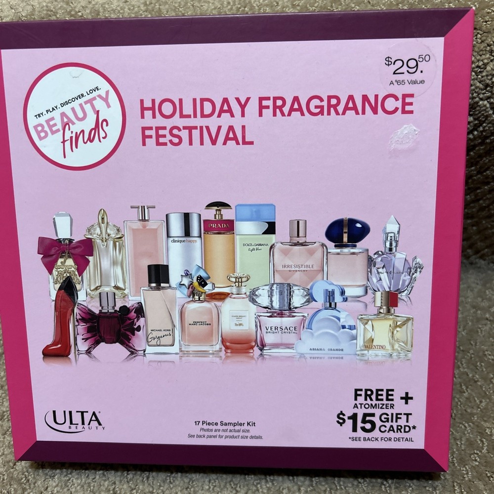 2021 Ulta Beauty 17 pc Sampler Kit Holiday Fragrance Festival Not Used Rare