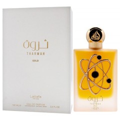 Tharwah Gold by Lattafa 3.4 Fl Oz Sweet Floral Fragrance for Daily Wear