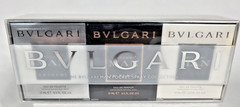 The Bvlgari Man Pocket Spray Collection- Man, Extreme, In Black .5 oz 15 ML each
