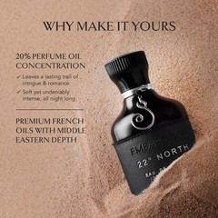 EMBAROUGE 22° North Eau De Parfum | Long Lasting Luxury Perfume for Men & Women