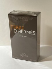 Hermes TERRE D’HERMES Eau GIVREE Eau de PARFUM 3.3fl oz/100ml NIB SEALED