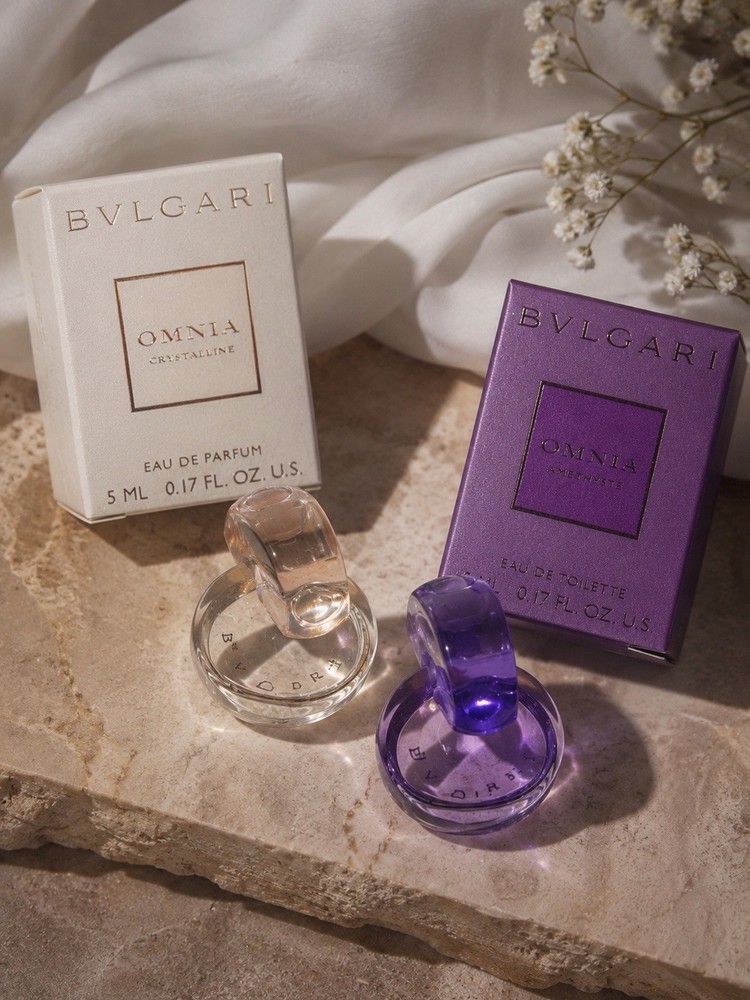 Bvlgari Omnia Mini Perfume Set – Crystalline & Amethyste 0.17 oz