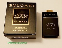 BVLGARI MAN IN BLACK EDP 0.5 OZ / 15 ML FOR MEN SPRAY MINI (NEW IN A BOX)