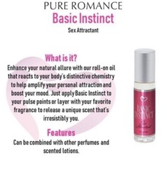 Pure Romance 2022 Basic Instinct Unisex Perfume Pheromone Infused Sex Attract
