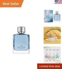 Aloe Vera Scent Wave Men Eau De Toilette, 3.4 Oz – Ideal for All Skin Types
