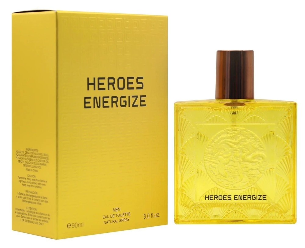 Heroes Energize – Tonka Bean Energy Boost Eau de Toilette for Men 90ml Natural S