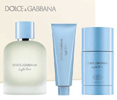 Dolce&Gabbana Light Blue Pour Homme EDT Spray 3.3 fl oz Gift Set + Gel + Deo