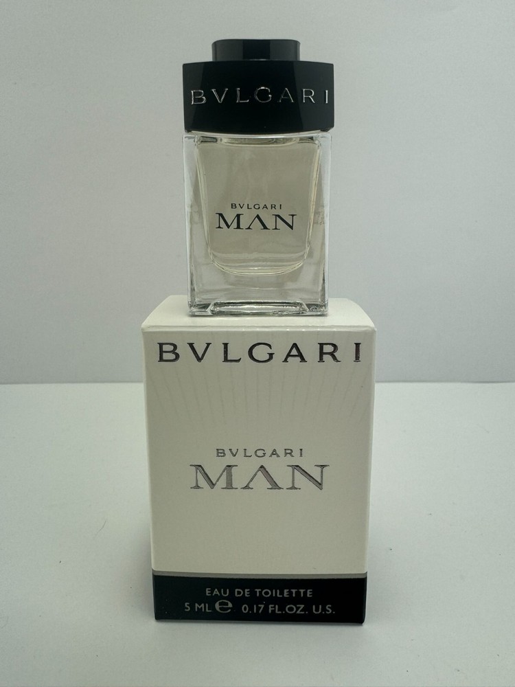 Bvlgari Man EDT Cologne Splash 0.17Oz 5ml Collectible Travel Size Mini – Italy