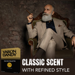 Varon Dandy Eau de Toilette 100ml, Classic Men’s Fragrance (2-Pack)