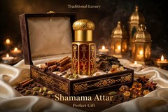 Shamama Attar Perfume Oil Traditional Oriental Spicy Herbal Ittar Long-Lasting