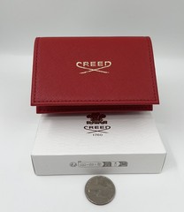 Creed Red Leather Wallet Fragrance Gift Set Absolu Aventus Eladaria Carmina Quee