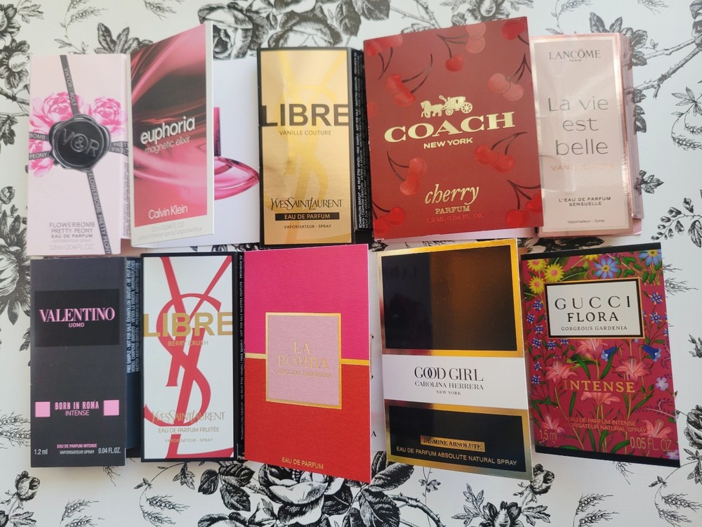 (#3) 10 perfume sample vial lot as shown women high end sample perfume
