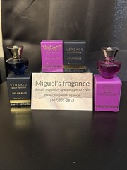 Bundle Of Mini Dabbers 5ml Fragrances Versace Dylan Blue And Dylan Purple