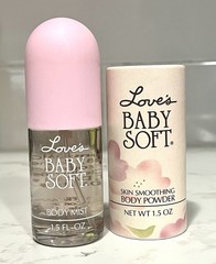 Vintage Mem Love’s Baby Soft Body Mist & Powder Set NoBox (XN2)