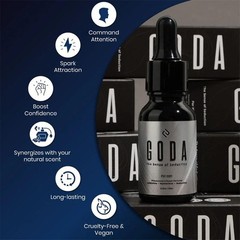 GODA For Him Pheromones Cologne for Men Infused with Real Pheromones 0.5oz/15ml