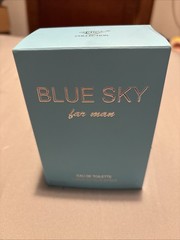 BLUE SKY FOR MEN Eau De Toilette -110 mL- 3.8 FL OZ. Crisp Blend of Sicilian