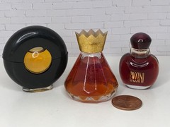 Lot of 3 Mini Perfumes Dabber CASSINI, TODD OLDHAM, PALOMA PICASSO Vintage