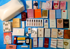 50pc Womens High End Perfume Sample Lot ~Lancome D&G Prada Creed Hermes Mugler
