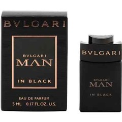 BVLGARI MAN IN BLACK for Men 0.17 oz 5 ml Eau de Parfum Mini SPLASH NEW IN BOX