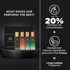 The Man Company Perfume Gift Set for Man 4x20ml Premium Long-Lasting Fragrance