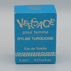 Versace Pour Femme Dylan Turquoise Sample Size Perfume Fragrance .17 fl oz 5ml