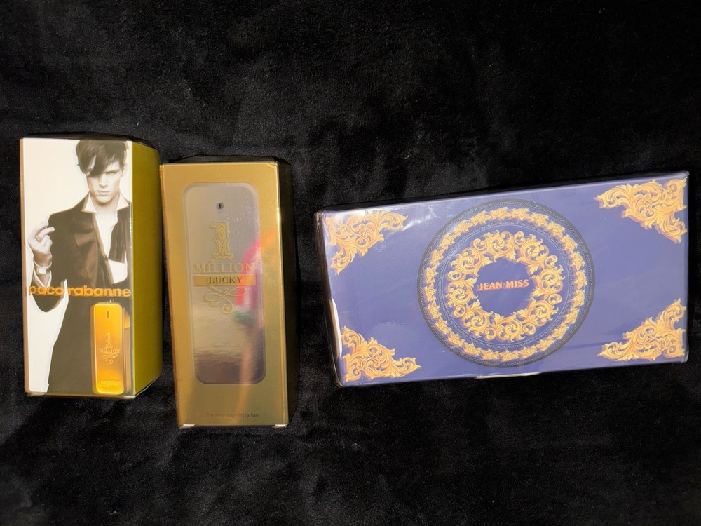 Paco Rabanne 1 Million 100 ml x 1 Million lucky 100 ml x 3 30ml samplers men new
