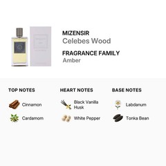 MIZENSIR Unisex Celebes Wood EDP Spray 3.4 oz Fragrances 7640105059454