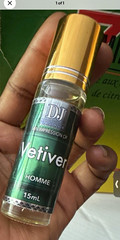 DJ Vetiver Homme Vetiver Perfume Oil Fragrance Bottle Travel Size 15 mL
