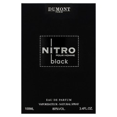 Nitro Black by Dumont for Men – 3.4 oz EDP Spray