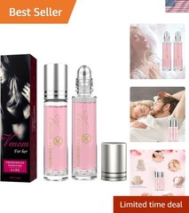 Travel-Friendly Pheromone Roll-On Perfume: 2PCS Rose Fragrance, Boost Confidence